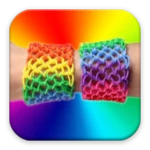 rainbow loom rubber bands android application logo